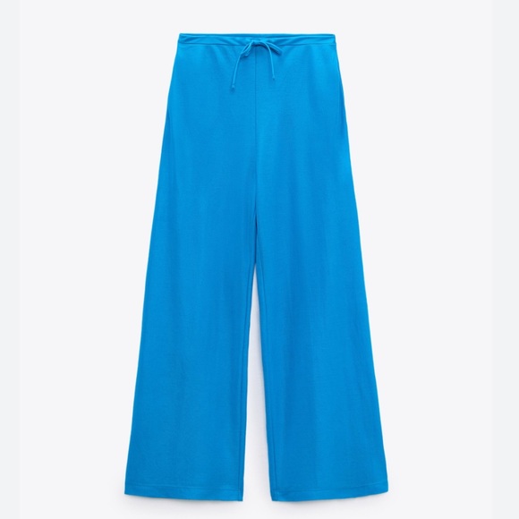 Zara Wide Leg Trousers Linen Style - Picture 2 of 10